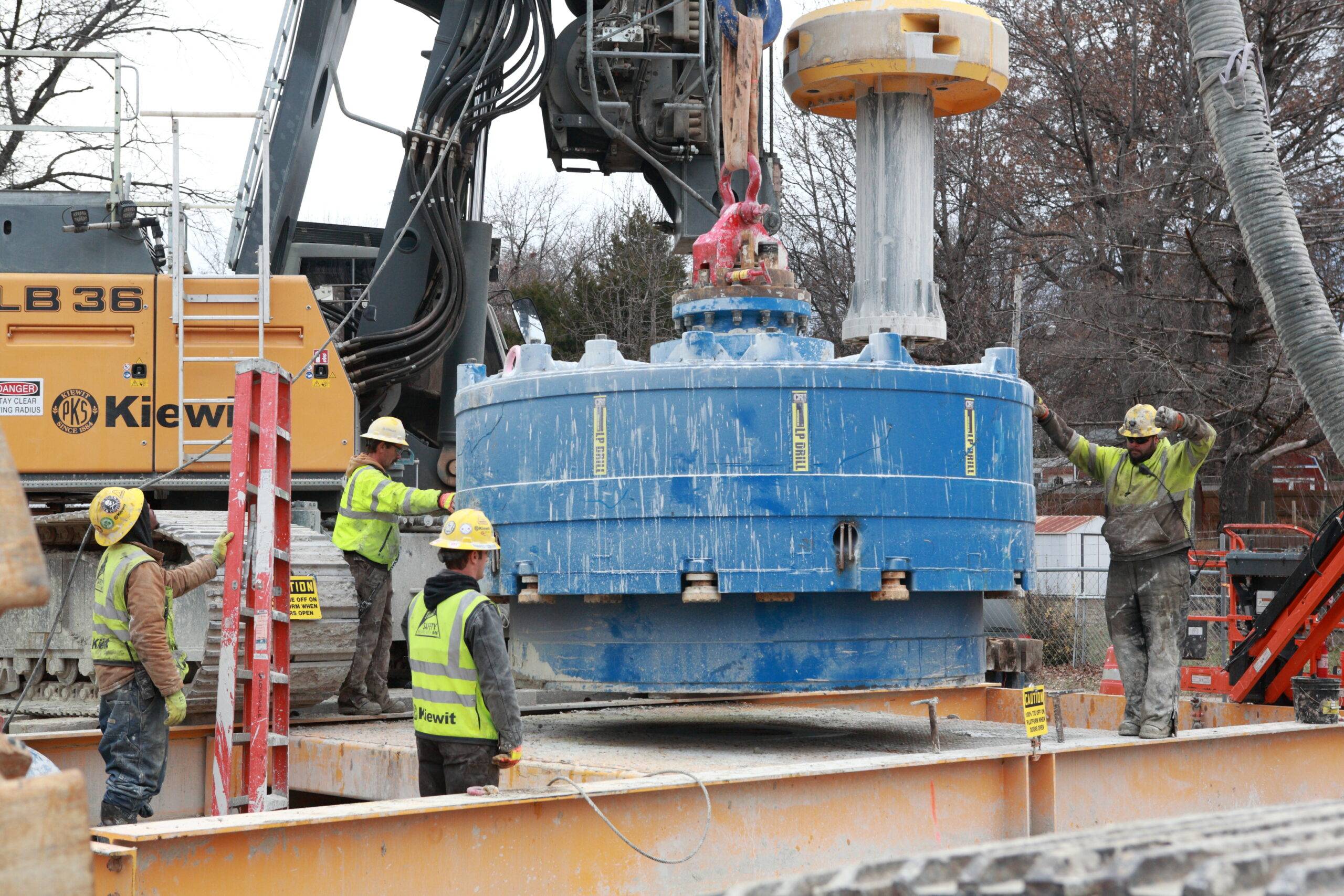 Foundation drilling with Center Rock