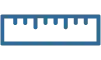 Size Range ruler icon